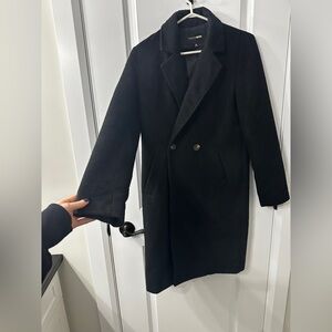 092. Fashion Nova Women's Black Trench Coat